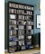 Megosa Maxi Bücherregal schwarz 20 Fachböden