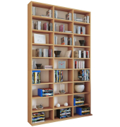 Megosa Maxi Bücherregal buche 20 Fachböden