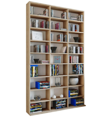 Megosa Maxi Bücherregal sonoma-eiche 20 Fachböden