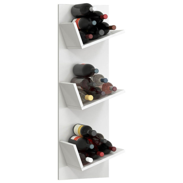 4051814356483 - Holzregal hängend platzsparendes Regal Maße 106 x B 33 x T 26 cm Elegantes Regal hängend Aufbewahrungsregal Bücherregal Wandboard Wein - Vinosi 4051814356483 - Holzregal hängend platzsparendes Regal Maße 106 x B 33 x T 26 cm Elegantes Regal hängend Aufbewahrungsregal Bücherregal Wandboard Wein - Vinosi
