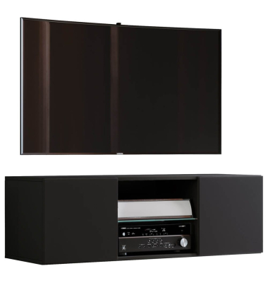TV-Lowboard Jusa 115 schwarz