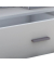 Couchtisch Junata, 44cm (H), 110x52cm (BxT), rechteckig, weiß / weiß