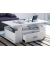 Couchtisch Junata, 44cm (H), 110x52cm (BxT), rechteckig, weiß / weiß
