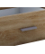Couchtisch Junata, 44cm (H), 110x52cm (BxT), rechteckig, eiche / braun
