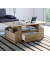 Couchtisch Junata, 44cm (H), 110x52cm (BxT), rechteckig, eiche / braun