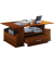 Couchtisch Junata, 44cm (H), 110x52cm (BxT), rechteckig, walnuss / braun