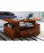 Couchtisch Junata, 44cm (H), 110x52cm (BxT), rechteckig, walnuss / braun