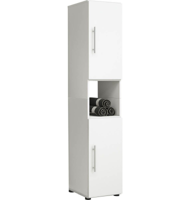 Badschrank Flandu weiß