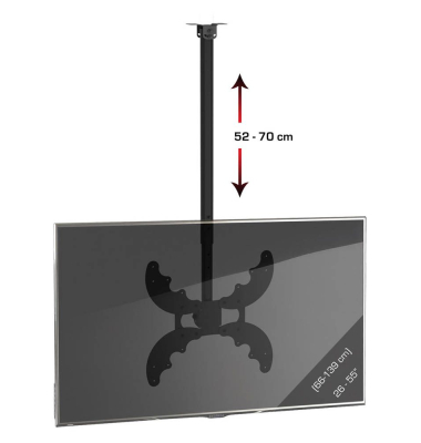 TV-Deckenhalterung B-DX 400 Mini schwarz