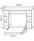 Wandschreibtisch Wandila 913763, 60cm (H), 90x20/67cm (BxT), rechteckig, weiß / weiß