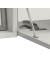 Wandschreibtisch Wandila 913763, 60cm (H), 90x20/67cm (BxT), rechteckig, weiß / weiß