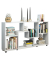 Pintal Bücherregal weiß 6 Fachböden