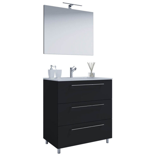 4051814375309 - 3-tlg Stand Waschplatz Waschtisch Badmöbel Set Waschbecken Badinos Schublade 3 SP 4051814375309 - 3-tlg Stand Waschplatz Waschtisch Badmöbel Set Waschbecken Badinos Schublade 3 SP