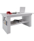 Couchtisch Kobila, 52,5-59cm (H), 157x65cm (BxT), rechteckig, weiß / weiß