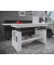 Couchtisch Kobila, 52,5-59cm (H), 157x65cm (BxT), rechteckig, weiß / weiß