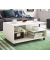 Couchtisch Stango, 40cm (H), 80x50cm (BxT), rechteckig, weiß / weiß