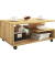 Couchtisch Stango, 40cm (H), 80x50cm (BxT), rechteckig, eiche / braun
