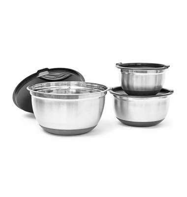 Schüssel-Set BOWLY silber 3-tlg.