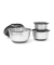 Schüssel-Set BOWLY silber 3-tlg.