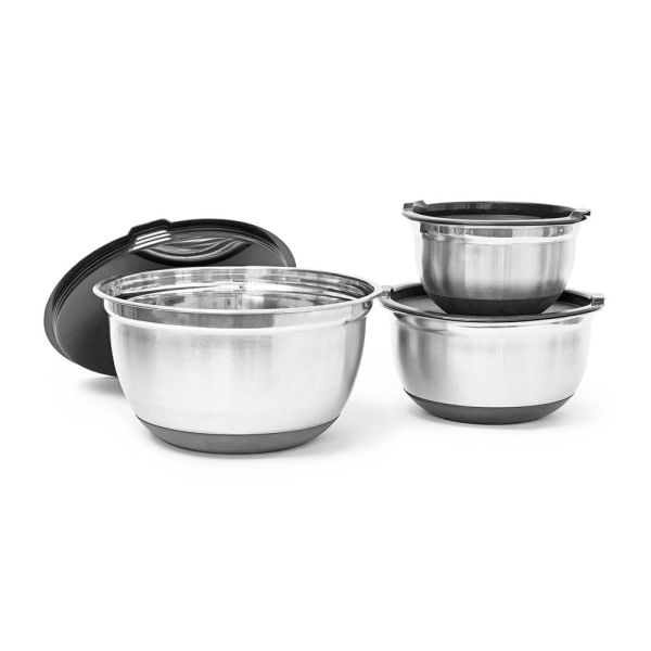 4052025047078 - Schüssel-Set BOWLY silber 3-tlg 4052025047078 3 Stück 4052025047078 - Schüssel-Set BOWLY silber 3-tlg 4052025047078 3 Stück