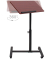 Computertisch 10019333_47, höhenverstellbar 58-95cm (H), 60x40,5cm (BxT), rotbraun / schwarz