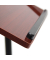 Computertisch 10019333_47, höhenverstellbar 58-95cm (H), 60x40,5cm (BxT), rotbraun / schwarz