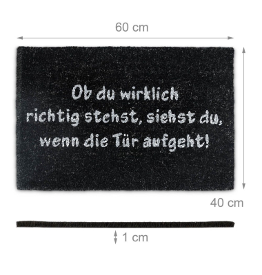 Fußmatte 10019015_0, 40x60cm, rechteckig, für Innenbereich
