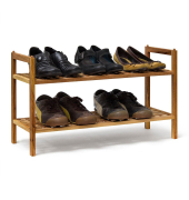 Schuhregal braun 2 Fachböden