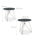 Beistelltisch-Set 10020364_0, 40/44cm (H), 40/60cmx40/48cm (BxT), rund, grau / silber
