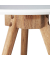 Beistelltisch-Set 10020644_0, 32/40,5/45,5cm (H), 32/40/50cmx32/40/50cm (BxT), rund, weiß / braun