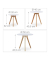 Beistelltisch-Set 10020644_0, 32/40,5/45,5cm (H), 32/40/50cmx32/40/50cm (BxT), rund, weiß / braun