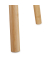 Beistelltisch-Set 10020988_0, 40/48cm (H), 40/60cmx40/60cm (BxT), dreieckig abgerundet, weiß / braun