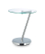 Beistelltisch 10021269_0, 52cm (H), 45x45cm (BxT), rund, transparent / silber