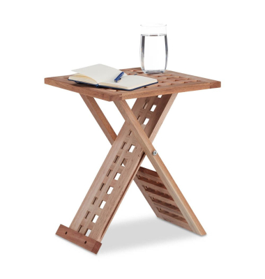 Beistelltisch 10021328_0, 40,5cm (H), 33x33cm (BxT), quadratisch, braun / braun