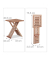 Beistelltisch 10021328_0, 40,5cm (H), 33x33cm (BxT), quadratisch, braun / braun