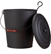 Ascheeimer mit Deckel 24,0 l schwarz