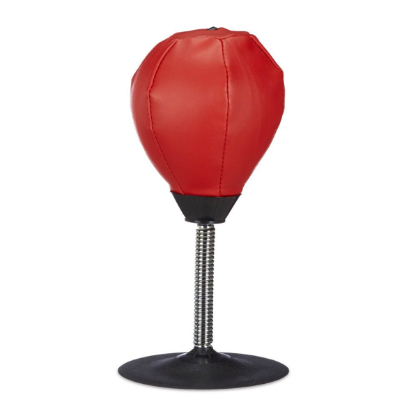 4052025223281 - Relaxdays - Punchingball Tisch Boxbirne Schreibtisch Büro Punching Ball Anti Frust HxBxT 35 x 18 x 18 cm rot-schwarz 4052025223281 - Relaxdays - Punchingball Tisch Boxbirne Schreibtisch Büro Punching Ball Anti Frust HxBxT 35 x 18 x 18 cm rot-schwarz