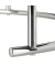 Beistelltisch-Set 10022595_0, 35 und 30cm (H), 60 und 40cmx60 und 40cm (BxT), rund, weiß / silber