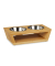 Futterstation HundeKatzen braun 35,5 x 18,0 x 10,5 cm