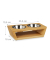 Futterstation HundeKatzen braun 35,5 x 18,0 x 10,5 cm