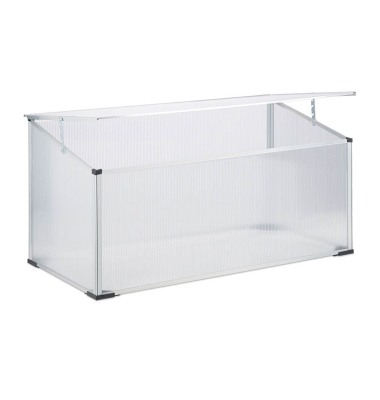 Frühbeet Kunststoff 100,0 x 50,0 x 50,0 cm transparent