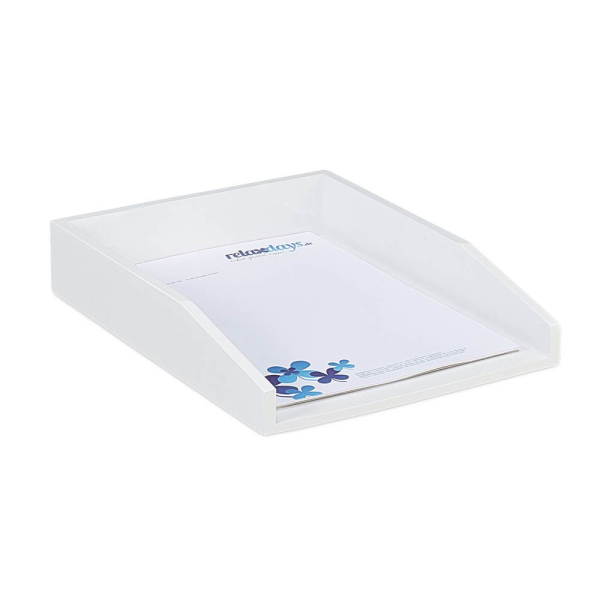 4052025232368 - Dokumentenablage stapelbar din A4 Papier Büro Schreibtisch Briefablage aus Bambusholz 6x25x33 cm weiß - Relaxdays 4052025232368 - Dokumentenablage stapelbar din A4 Papier Büro Schreibtisch Briefablage aus Bambusholz 6x25x33 cm weiß - Relaxdays