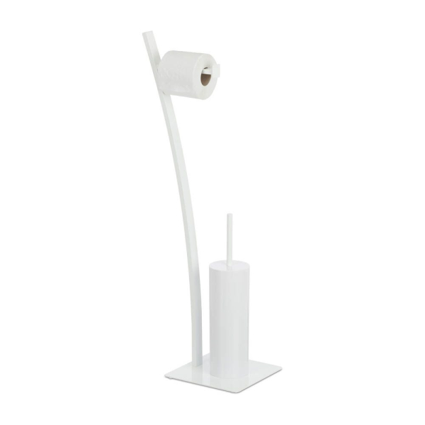 4052025245450 - WC-Garnitur weiß Toilettenpapierhalter WC-Bürste WC-Bürstenhalter hygienisch HxBxT 78x29x20 cm white - Relaxdays 4052025245450 - WC-Garnitur weiß Toilettenpapierhalter WC-Bürste WC-Bürstenhalter hygienisch HxBxT 78x29x20 cm white - Relaxdays