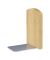 Buchstützen 10024620_0 11,5x12,5x17cm Bambus natur/silber