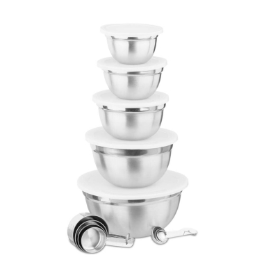 Schüssel-Set silber 18-tlg.