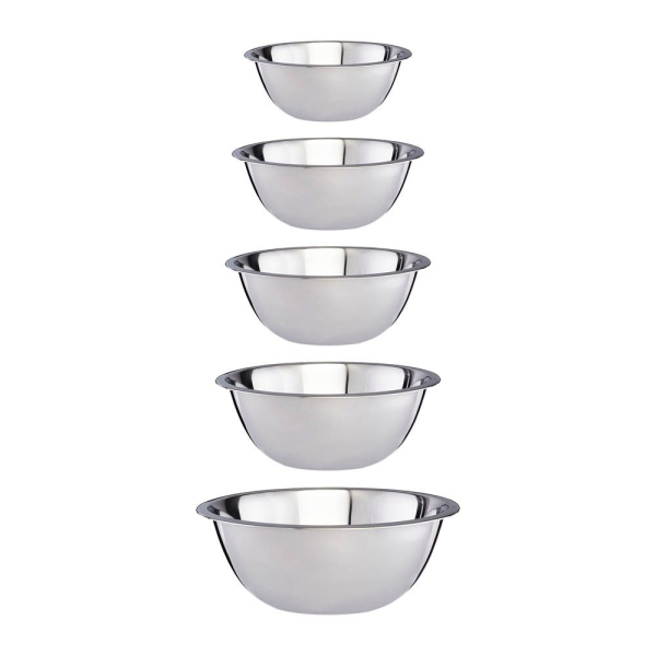 4052025247393 - Relaxdays Rührschüssel Set 5-teilig Edelstahl Schüsselset zum Backen und Servieren stapelbar Salatschüssel silber 4052025247393 - Relaxdays Rührschüssel Set 5-teilig Edelstahl Schüsselset zum Backen und Servieren stapelbar Salatschüssel silber