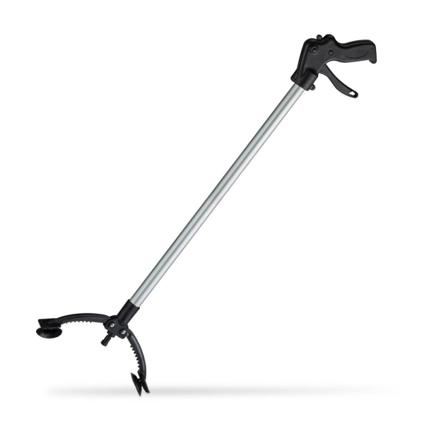 4052025254490 - Greifzange Müllgreifer Armverlängerung Greifhilfe für Senioren Aluminium Kunststoff 88cm schwarz silber - Relaxdays 4052025254490 - Greifzange Müllgreifer Armverlängerung Greifhilfe für Senioren Aluminium Kunststoff 88cm schwarz silber - Relaxdays