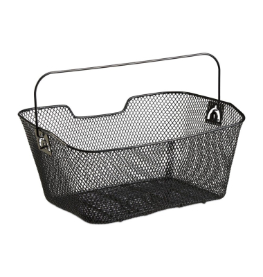 Fahrradkorb hinten Stahl schwarz