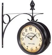 Wanduhr schwarz 22,0 cm Eisen