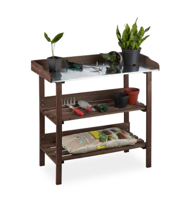 Pflanztisch dunkelbraun 92,0 x 41,0 cm